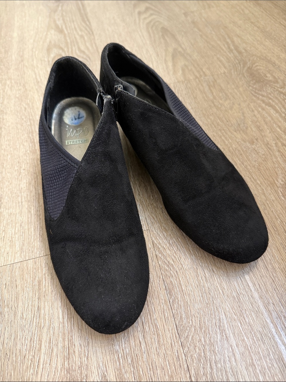 Impo Black Suede Ankle Booties